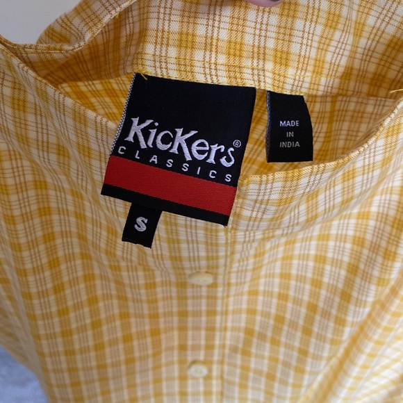 NWT Ragged Priest Kicker’s Yellow plaid Crop Collared Top and Midi Skirt Set - Picture 11 of 12